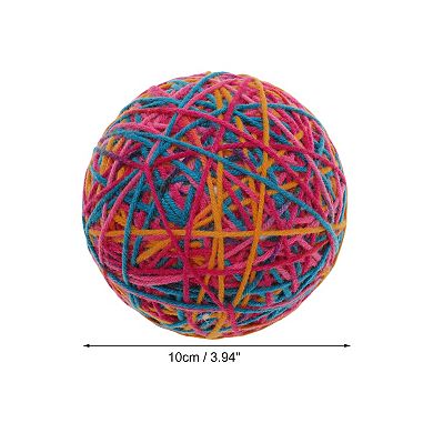 Cat Playing Ball with Bell Inside 3.94" Diameter 1Pc