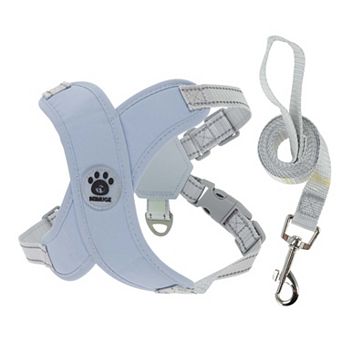 Dog Harness with Dog Leash for Small Medium Dogs 1 Set 2 pc