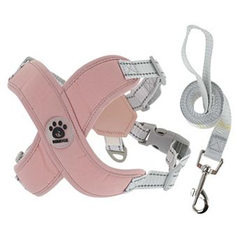 Dog Harness with Dog Leash for Small Medium Dogs 1 Set 2 pc
