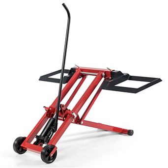 SKONYON Hydraulic Lawnmower Lift Jack for Tractors and Zero Turn Riding Lawn Mowers 500 lbs
