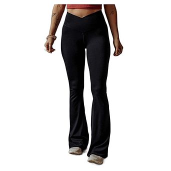 V-Shape High Waist Flared Leggings for Women