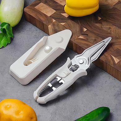 Kitchen Poultry Scissors Stainless Steel with Magnetic Holder