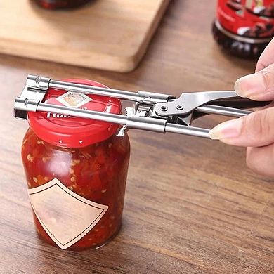 Easy-Grip Adjustable Can Jar Opener Stainless Steel