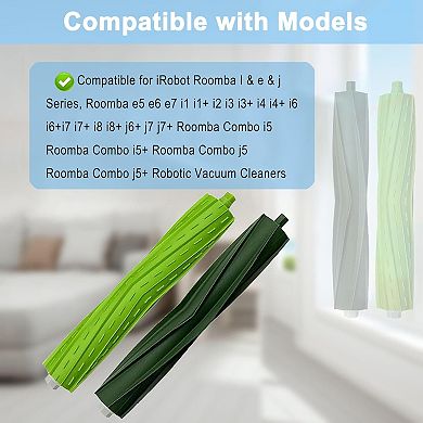 2 Set Replacement Brushes Compatible for iRobot Roomba E & I & J Series