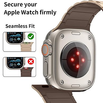 Magnetic Bands Compatible with Apple Watch Band 49/46/45/44/42/41/40/38mm, Magnetic Closure