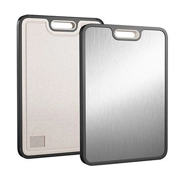 Titanium Cutting Boards, Double Sided Cutting Board Food Grade, Titanium and Wheat Straw PP, 1 pc