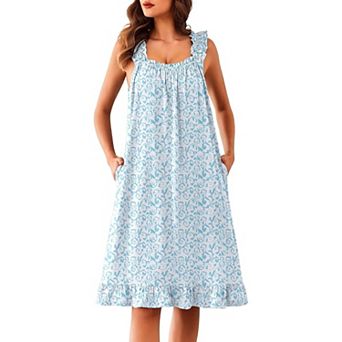 Ekouaer Women Nightgowns & Sleepshirts Nightgowns Victorian Night Gowns Night Dress Summer