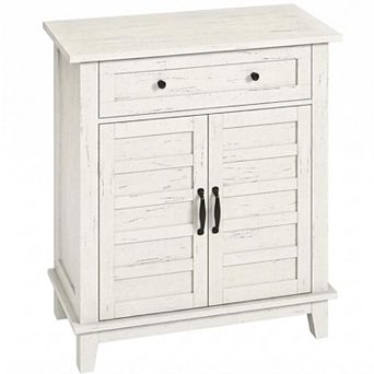 Farmhouse Sideboard Buffet Cabinet, Adjustable Shelves, Large Drawer for Dining Room, Living Room