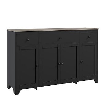 55" Large Sideboard Buffet Cabinet,Kitchen Storage Cabinet Console Table Coffee Bar Buffet Table