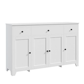 55" Large Sideboard Buffet Cabinet,Kitchen Storage Cabinet Console Table Coffee Bar Buffet Table