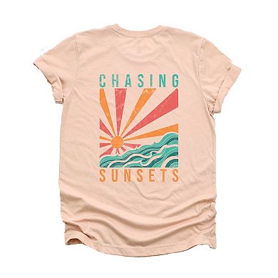 Chasing Sunsets Waves - Women's Short Sleeve Graphic T-Shirt