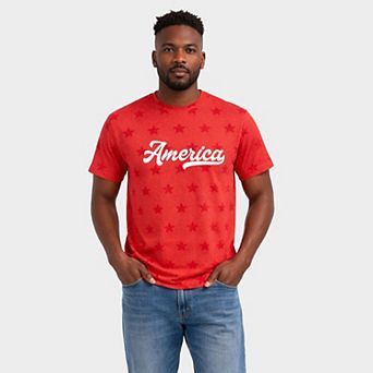 America - Men's Short Sleeve Star Tee