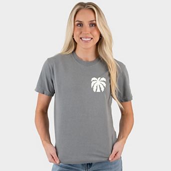 Chasing Sunsets Groovy Puff Print - Women's Garment Dyed Graphic T-Shirt
