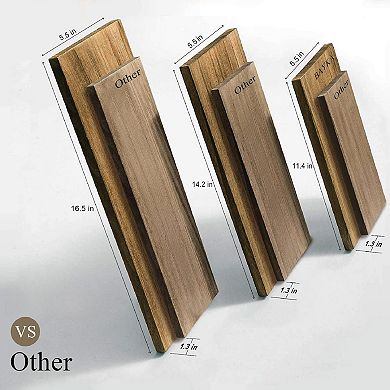 Set Of 3 Rustic Floating Wall Shelves Bedroom Living Room Kitchen Books Corner
