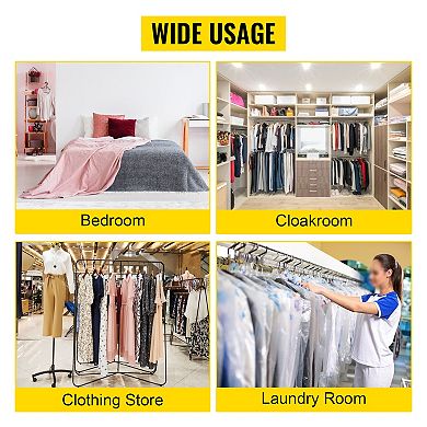 Pnronnc Industrial Z Rack Garment Rack Clothing Rack Drying Rack Roll Closet Organizer Height Adjust