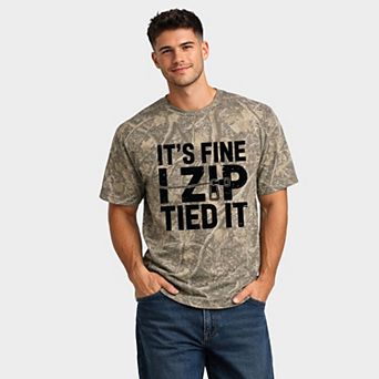 It's Fine I Zip Tied It - Men's Heavyweight Crew