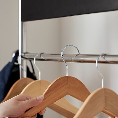 Pnronnc American Clothes Hanger and Hat Rack Portable Stainless Steel Closet Organizer