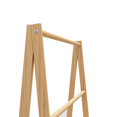Pnronnc Standing Pantry Cabinet Cupboard Bamboo Ladder Towel Rack Bathroom Shelf Wall Cabinet