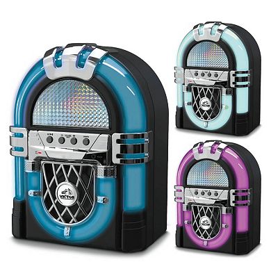 Victor BLVD Mini Bluetooth Jukebox Speaker with Multicolor LED Lighting