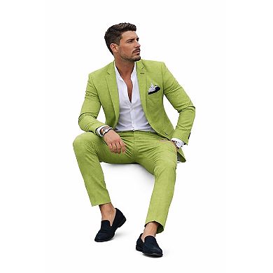 Mens Wedding Linen Suit