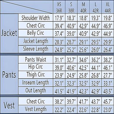 Mens Modern Slim Fit Suit