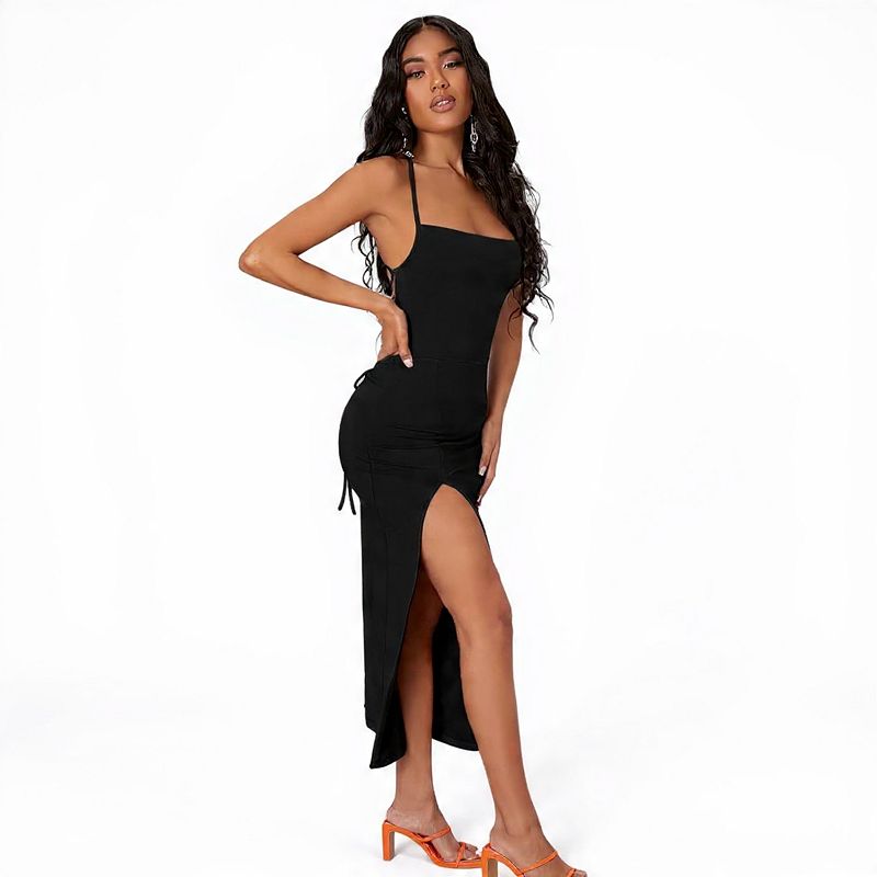 backless cami dress Maxi for Women Color:dark fuchsia hook-and-eye 21 Best Wedding Hairstyles then let it fall