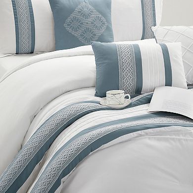 Nanshing Durango 7-Piece Striped Comforter Set with Shams