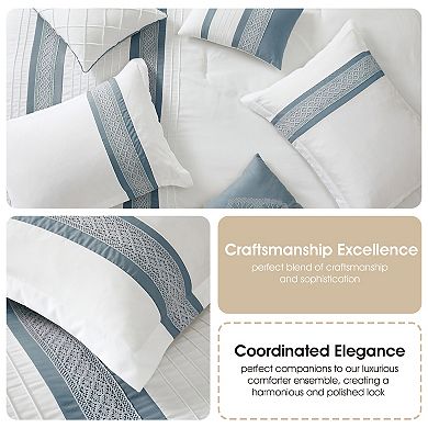 Nanshing Durango 7-Piece Striped Comforter Set with Shams
