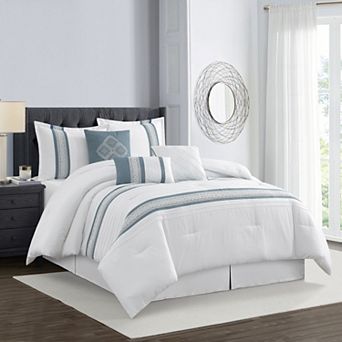 Nanshing Durango 7 pc Striped Comforter Set with Shams