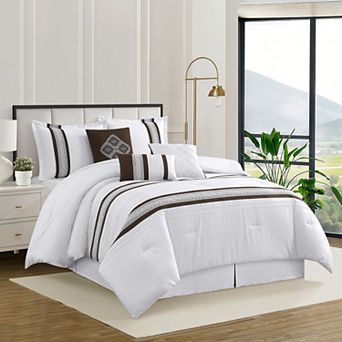 Nanshing Durango 7 pc Striped Comforter Set with Shams