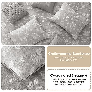 Nanshing Landy 7-Piece Floral Comforter Set with Shams