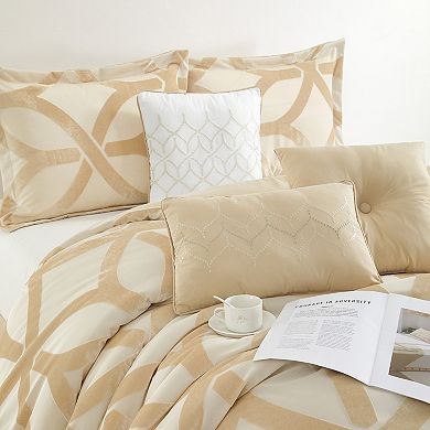 Nanshing Keaton 7-Piece Jacquard Comforter Set with Shams