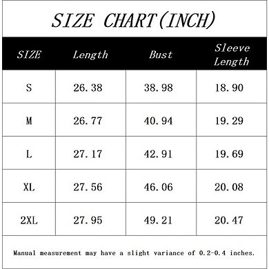Women's Casual V Neck 3/4 Sleeve Blouse Top