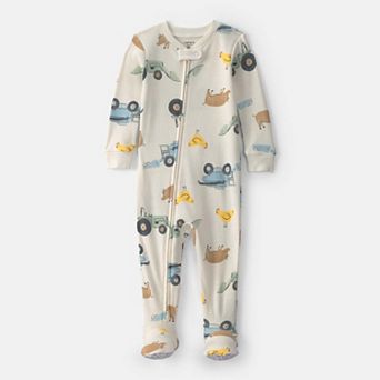 Baby Boy Carter's Farm Cotton 2-Way Zip One-Piece Pajamas