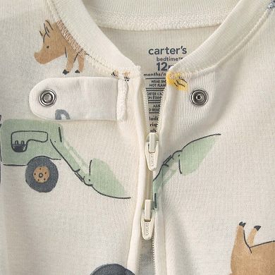 Baby Boy Carter's Farm 100% Cotton 2-Way Zip One-Piece Pajama