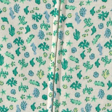 Baby Girl Carter's Sea Life 100% Cotton Footed Pajamas