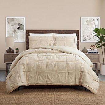 Laurel & Mayfair Riley Pleated Comforter Set with Shams