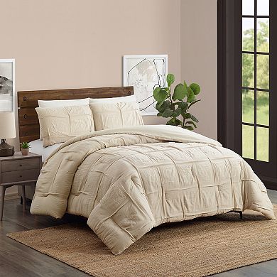Laurel & Mayfair Riley Pleated Comforter Set with Shams