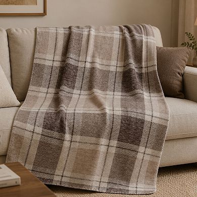 Discover Europe Made in Portugal Plush Plaid Throw Blanket