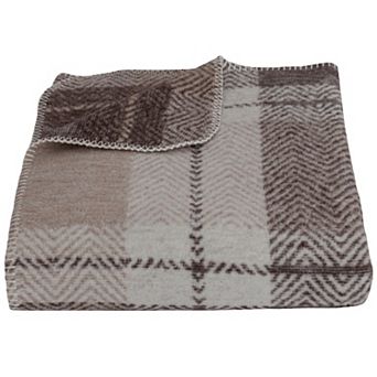Discover Europe Made in Portugal Plush Plaid Throw Blanket
