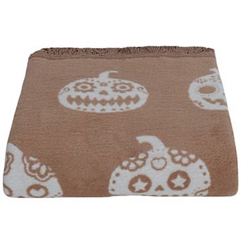 Discover Europe Made in Portugal Plush Halloween Pumpkins Throw Blanket
