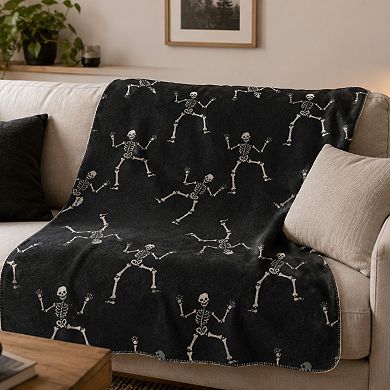 Discover Europe Made in Portugal Plush Skeletons Throw Blanket