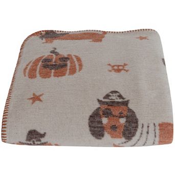 Discover Europe Made in Portugal Plush Halloween Dogs Throw Blanket