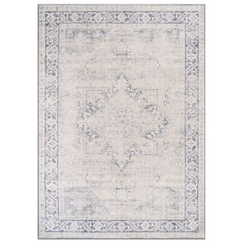 World Rug Gallery Moon Collection Washable Rug