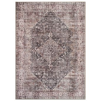 World Rug Gallery Moon Collection Washable Rug