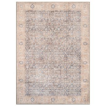 World Rug Gallery Moon Collection Washable Rug
