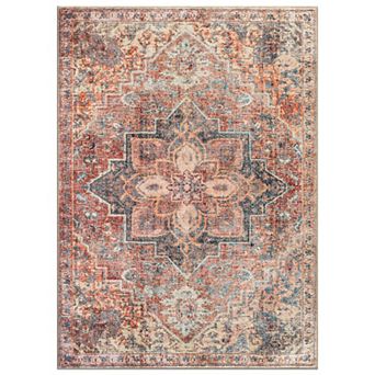 World Rug Gallery Moon Collection Washable Rug