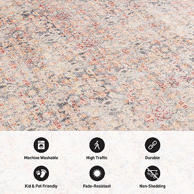 World Rug Gallery Floral Washable Rug