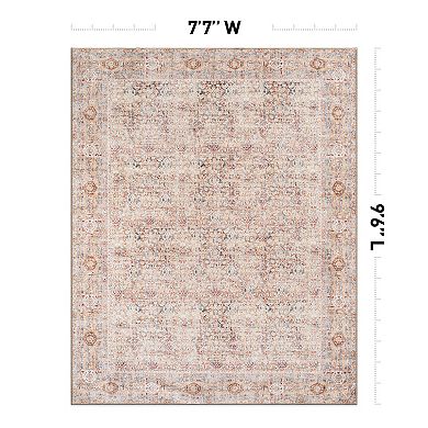 World Rug Gallery Floral Washable Rug