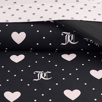 Juicy Couture 8-Piece Bed in a Bag Hearts Comforter Set